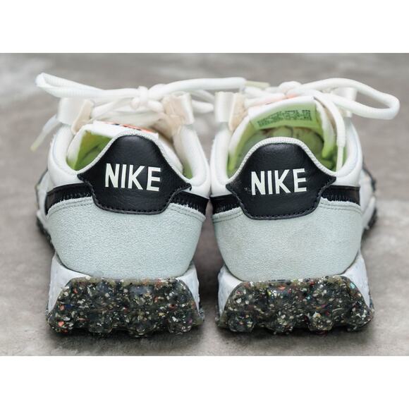 Nike Waffle Racer Crater White Black Gray Sneakers Womens Size 7 CT1983-104 - Picture 5 of 16